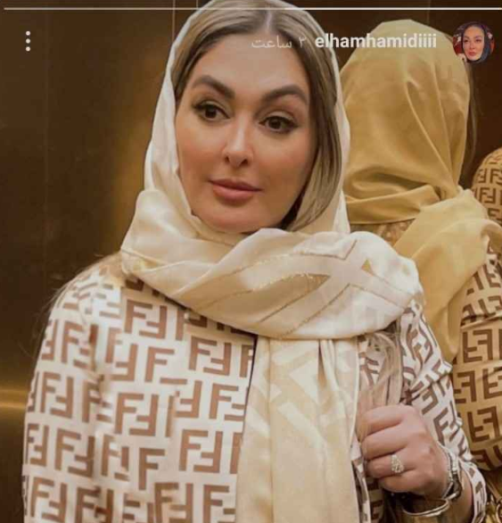 استایل جذاب الهام حمیدی با چهره میکاپ شده + عکس استایل جذاب الهام حمیدی با چهره میکاپ شده + عکس