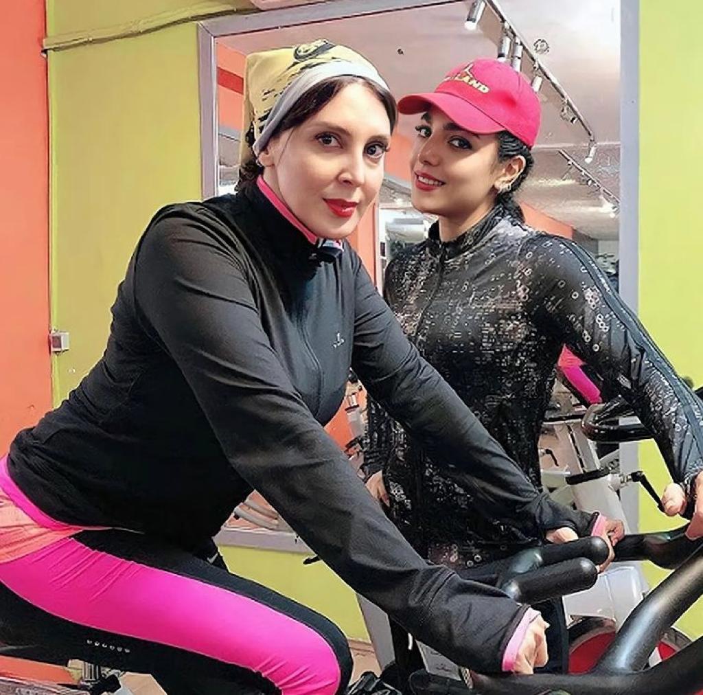 عکس های لو رفته لباس اندامی لیلا بلوکات در باشگاه زنانه ! لیلا بلوکات در باشگاه زنانه