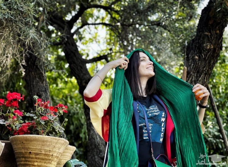 ژست دید نشده از بهنوش طباطبایی در طبیعت گردی/عکس