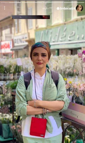 لیندا کیانی با تیپ بهاری در خارج از کشور + عکس لیندا کیانی با تیپ بهاری در خارج از کشور + عکس