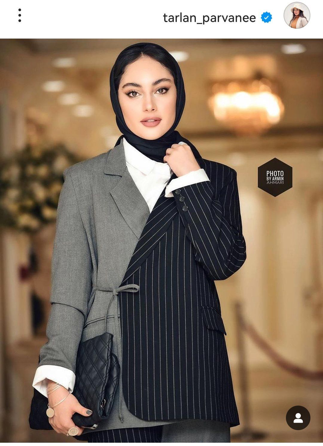 جذابیت ترلان پروانه با لباس عجیب و غریبش/عکس