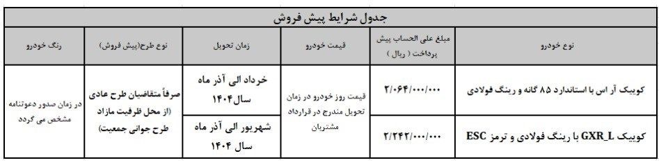 فروش کوییک