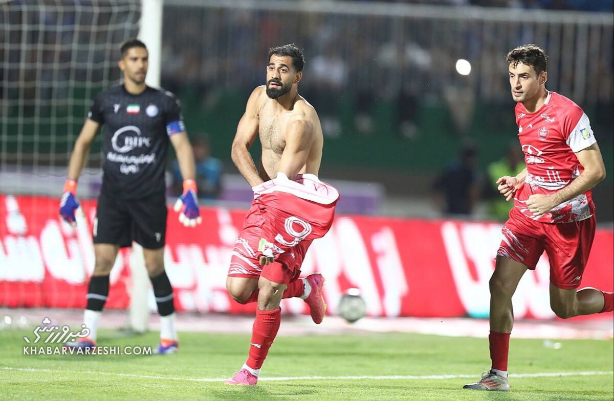 عکس| وضعیت دیدنی گلزن پرسپولیس در دربی