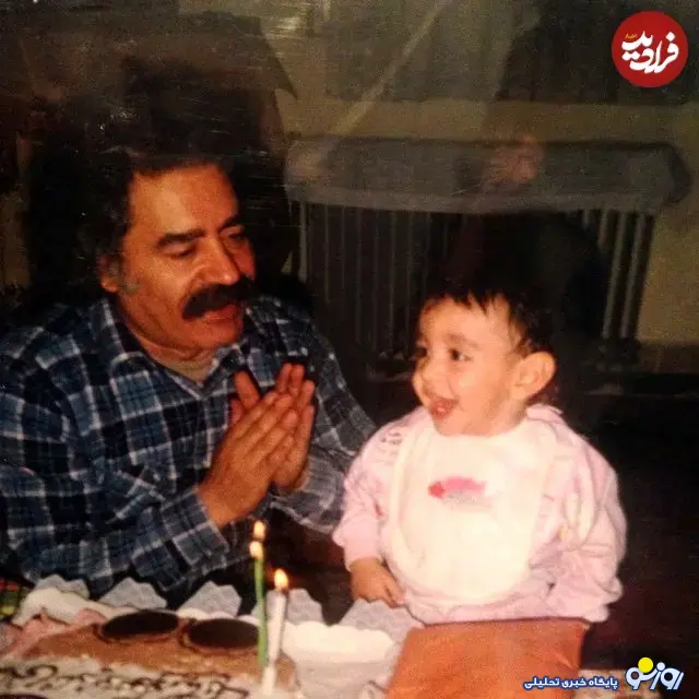 شقایق در یک سالگی و در کنار بهزاد فراهانی شقایق در یک سالگی و در کنار بهزاد فراهانی