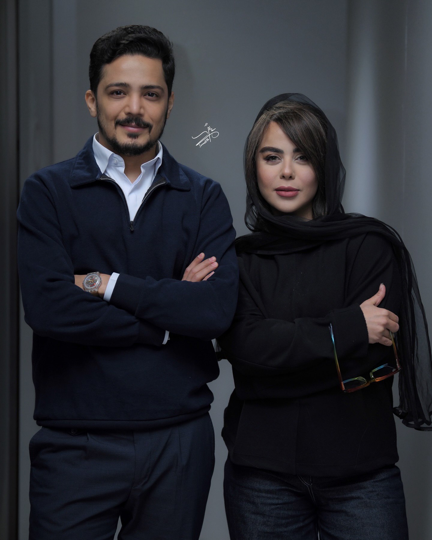 عکس| عرفان ابراهیمی، محید نوروزی، الیکا ناصری و الهام اخوان در پشت صحنه نمایش جشن