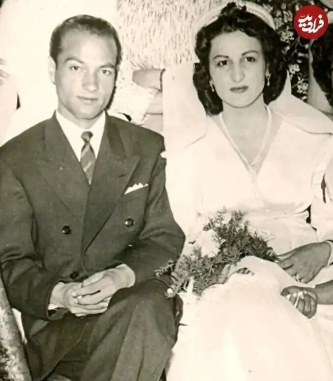 دکتر شریعتی و پوران شریعت‌رضوی در روز عروسی‌شان