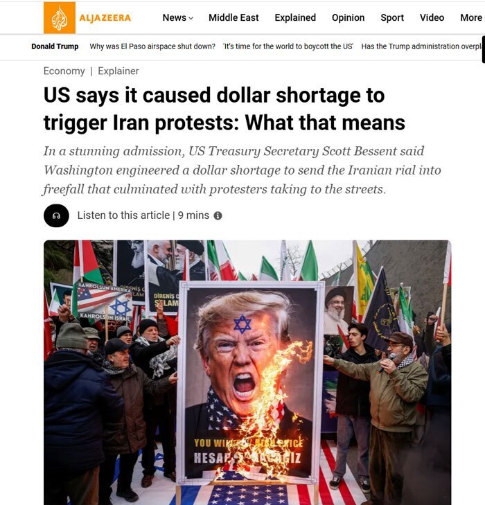 اظهارات تکان دهنده وزیر خزانهداری آمریکا درمورد علت گرانی دلار در ایران اظهارات تکان دهنده وزیر خزانهداری آمریکا درمورد علت گرانی دلار در ایران