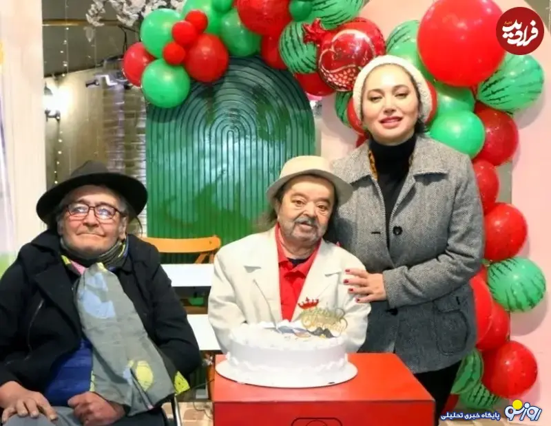 صبا کمالی در کنار مرحوم رضا رویگری صبا کمالی در کنار مرحوم رضا رویگری