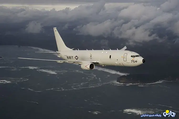 هواپیمای ویژه آمریکا در حال جاسوسی از رزمایش سپاه هواپیمای ویژه آمریکا در حال جاسوسی از رزمایش سپاه