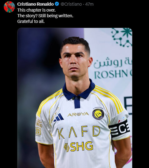 یک پیام دوپهلو؛ دوران کریستیانو رونالدو در النصر به پایان رسید؟