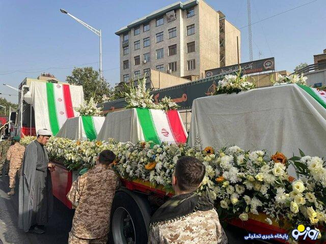 بدرقه باشکوه شهدای اقتدار ایران