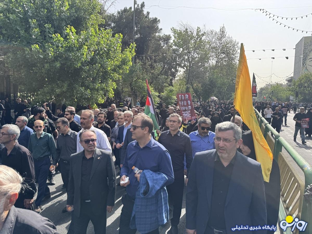 حضور خانواده بزرگ بیمه البرز در آیین تشییع شهدای اقتدار ایران