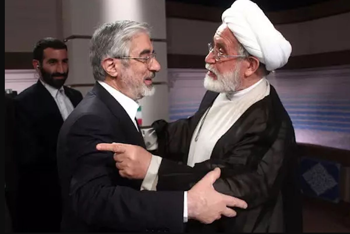 دیدار مشاوران میرحسین موسوی با مهدی کروبی