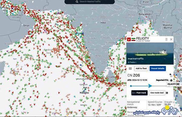 نمایش قدرت نفتکش‌های ایران در آب‌های بین‌المللی