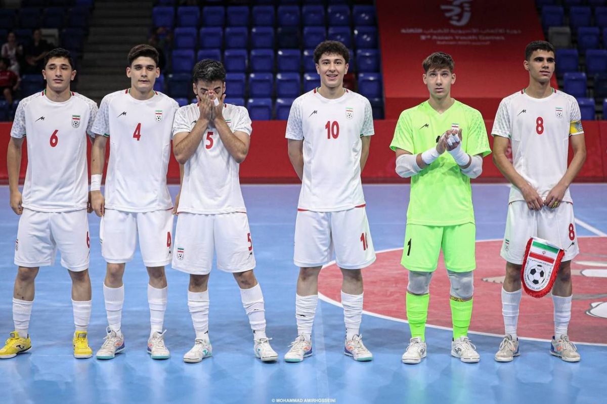 عکس از بازیکنان ایران در فینال بازیهای آسیایی جوانان بحرین