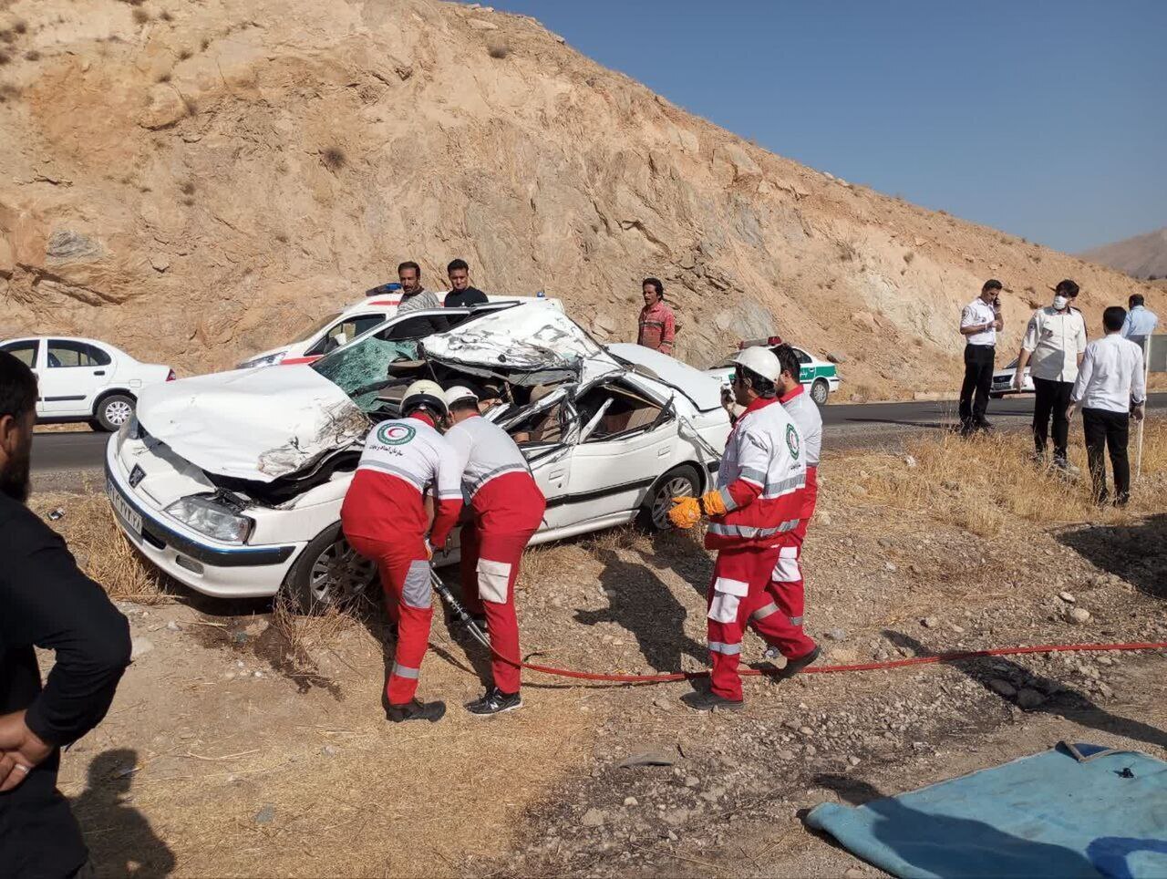 اعلام علت تصادف مرگبار با ۵ کشته در جاده نهاوند