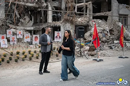 تصاویر تازه از نقطه مورد اصابت در محدوده رسالت