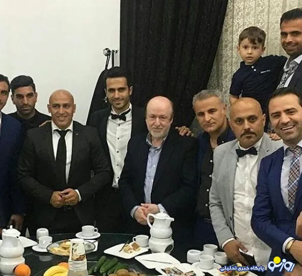 استقلالی ها در مراسم عروسی علی قربانی+عکس