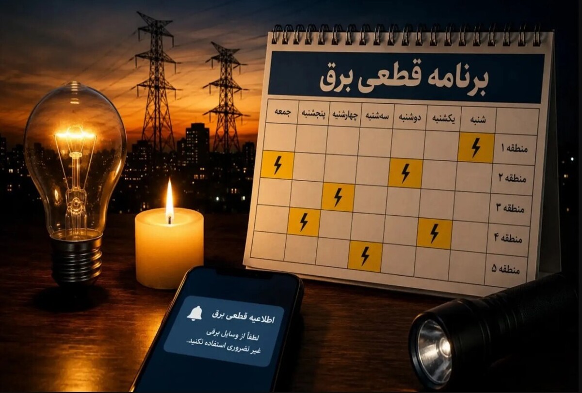 جدول قطع برق سهشنبه ۳۰ تیر ۱۴۰۵ / برق کدام استانها فردا قطع میشود؟ + روش استعلام خاموشی جدول قطع برق سهشنبه ۳۰ تیر ۱۴۰۵ / برق کدام استانها فردا قطع میشود؟ + روش استعلام خاموشی
