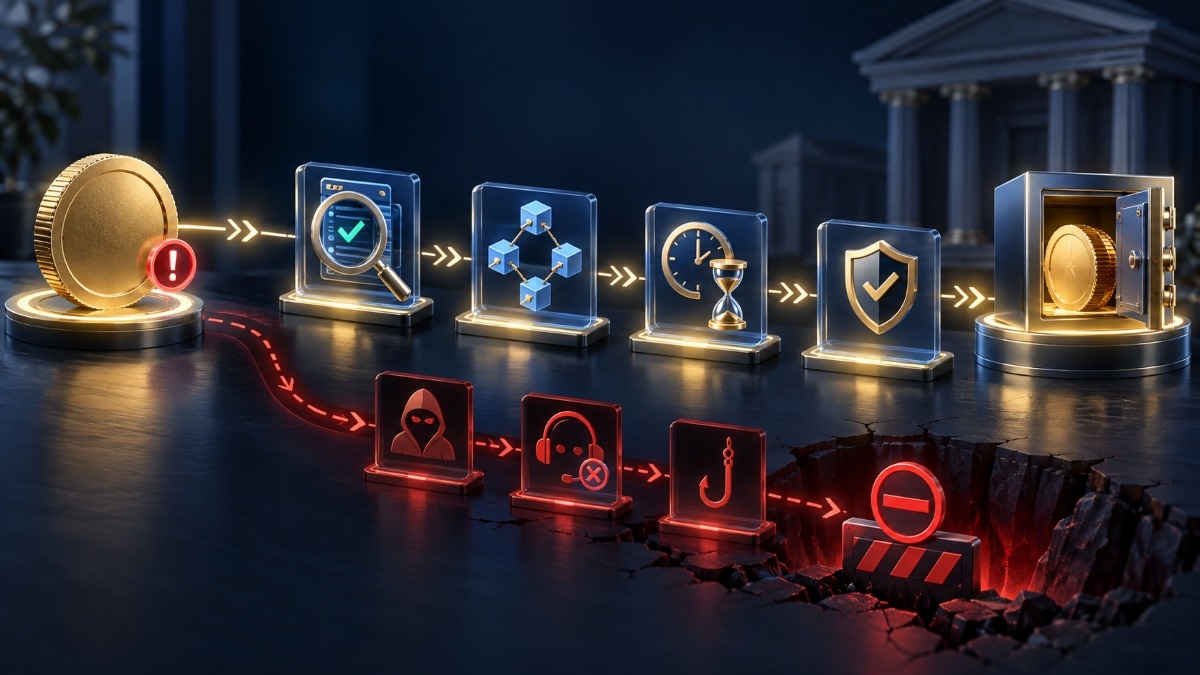 پس از اشتباه در انتقال رمزارز چه باید کرد؟